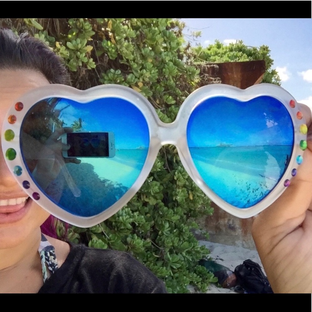 🔥Mirrored heart sunglasses, great 4 burning man🔥
